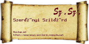 Szerényi Szilárd névjegykártya