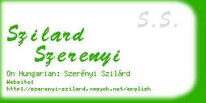 szilard szerenyi business card